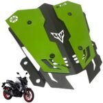 Ozango Metal Visor Windshield Visor/Wind Deflectors Green Suitable for Yamaha MT 15