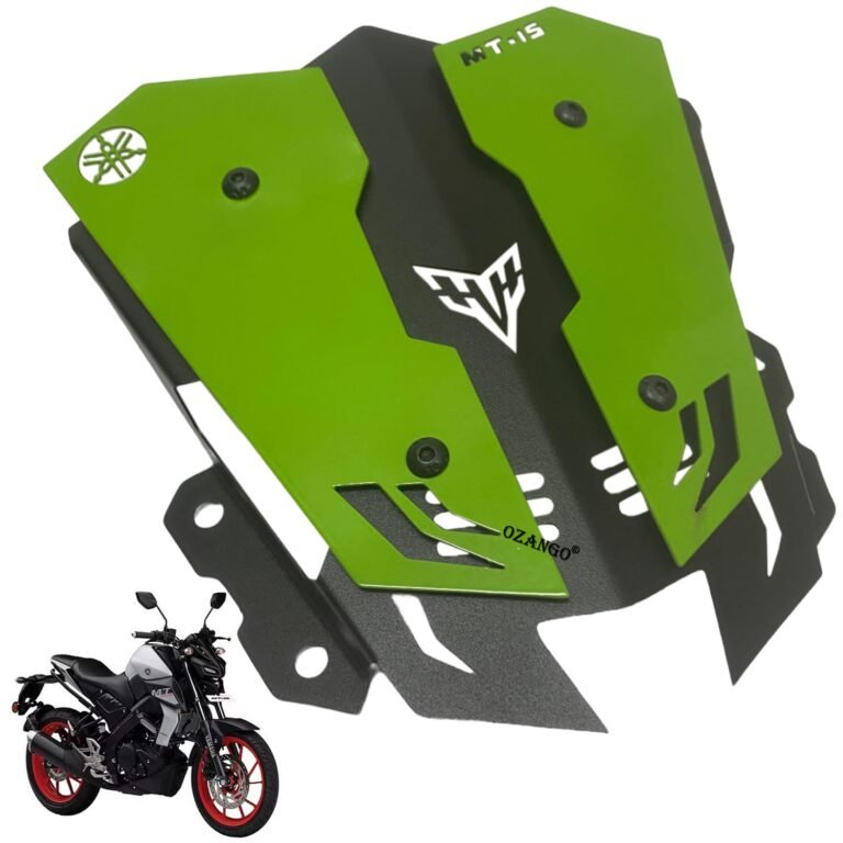 Ozango Metal Visor Windshield Visor/Wind Deflectors Green Suitable for Yamaha MT 15