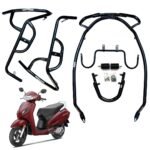ACTIVA 6G CRASH GUARD WITH FRAME SLIDER LAGGUARD FRONT AND REAR CRASH GUARD SUITABLE FOR ACTIVA 6G BS6 SCOOTER (SET OF 1)