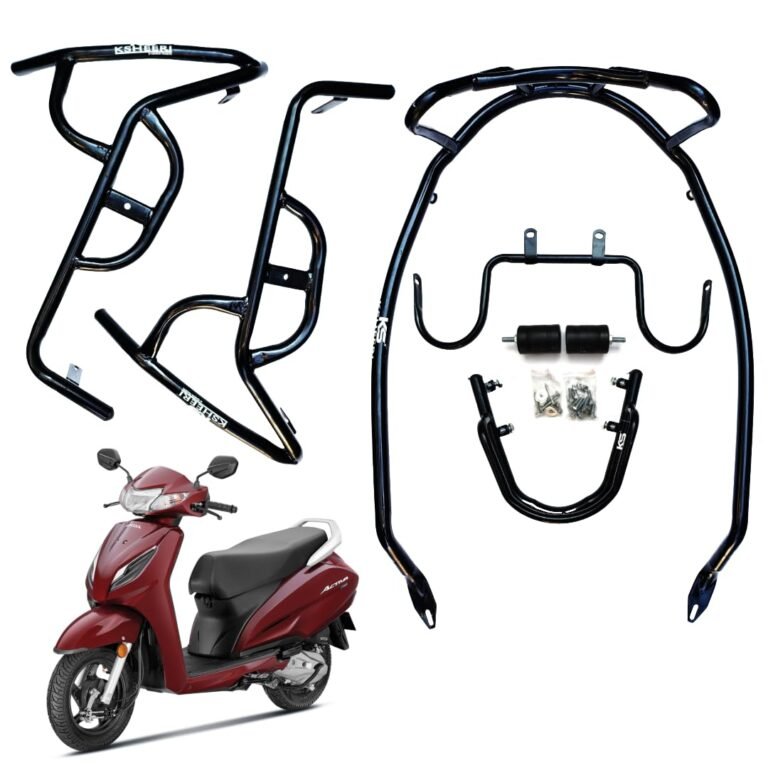ACTIVA 6G CRASH GUARD WITH FRAME SLIDER LAGGUARD FRONT AND REAR CRASH GUARD SUITABLE FOR ACTIVA 6G BS6 SCOOTER (SET OF 1)