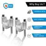 Adjustable Handle Riser for RE Super Meteor 650 Motorbike | Enhances Comfort and Control | Height Riser Clamp Compatible with RE Super Meteor (Silver)