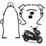 AEROX 155 CRASH GUARD WITH FRAME SLIDER LAGGUARD FRONT AND REAR CRASH GUARD SUITABLE FOR AEROX 155 BS6 SCOOTER (SET OF 1)