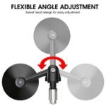 Aluminium Alloy Motorcycle Rear_Outside Mirrors - Round Adjustable Upto 180 Degree Bar End Side Mirror Suitable For (Pack Of 2) For Yamaha Fz V3