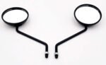 AOW ATTRACTIVE OFFER WORLD Mirror for Yamaha Rx 100/135RXG (Black Rod) | Bike | Right and Left | Set of 2