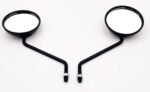 AOW ATTRACTIVE OFFER WORLD Mirror for Yamaha Rx 100/135RXG (Black Rod) | Bike | Right and Left | Set of 2