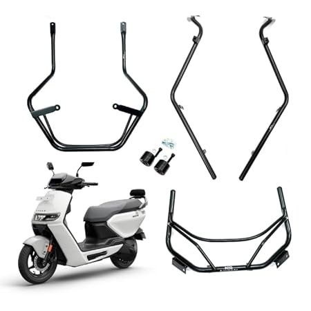 ATHER RIZTA CRASH GUARD WITH FRAME SLIDER LAGGUARD FRONT AND REAR CRASH GUARD SUITABLE FOR ATHER RIZTA ELECTRIC SCOOTER (FULL SET)