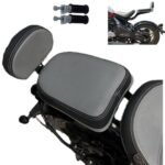 Back Seat with Backrest & Footrest Jawa 42 Bobber Back/Pillion Seat Support upto 200 (Grey)