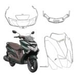 Burgman 125 Body Kit Chrome Crash Guard Suitable For Suzuki burgman125 Scooter (Body Kit Set)