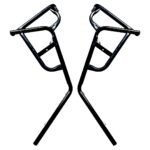 Burgman Street 125 Crash Guard with FIX FOOTREST and Frame Slider LAGGUARD Front and Rear Crash Guard Suitable for Suzuki Burgman Street 125 BS4, BS6 Scooter (Set of 1)