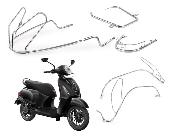 Chetak 3201 Body kit Chrome Crash Guard Suitable For Bajaj Chetak 3201 Electric Scooter (Full Body Kit Set)
