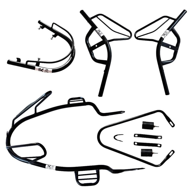 CHETAK 3501, 3502 CRASH GUARD WITH FRAME SLIDER LAGGUARD FRONT AND REAR CRASH GUARD SUITABLE FOR CHETAK 3501, 3502 ELECTRIC SCOOTER (SET OF 1)