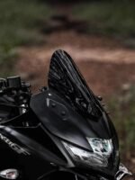 DB Visor Windshield Wind Deflector for Suzuki Gixxer SF 150 250 Black Colour