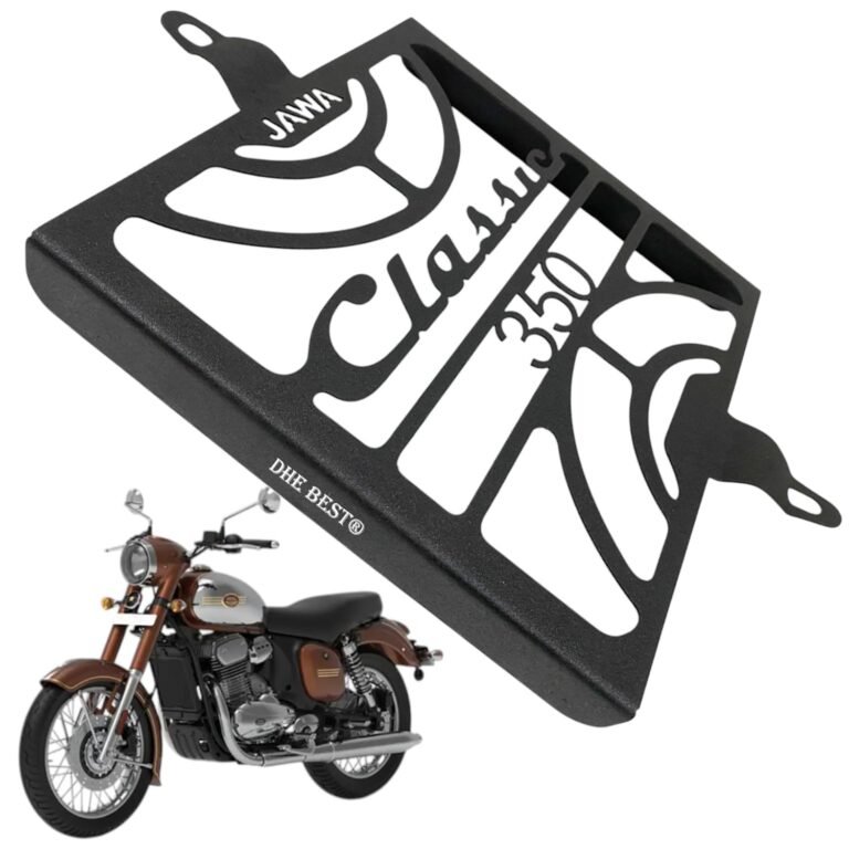Dhe Best Bike Accessories Radiator Guard Protector Cover with Name Suitable for Jawa Classic 350