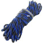 Dhe Best Bike Bullet Black Leg Guard Rope (28 Meter) Strong and Heavy Legguard Rope Blue Black Compatible with RE Classic Chrome