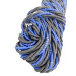 Dhe Best Bike Bullet Black Leg Guard Rope (28 Meter) Strong and Heavy Legguard Rope Blue Black Compatible with RE Classic Chrome