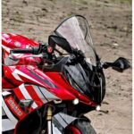 DHE BEST Indonesian Type Full Bubble Visor Windshield Wind Deflector Compatible for R15 V3 Transparent Clear White