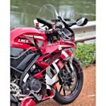 DHE BEST Indonesian Type Full Bubble Visor Windshield Wind Deflector Compatible for R15 V3 Transparent Clear White