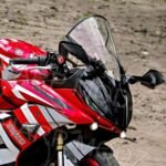 DHE BEST R15 V3 Indonesian Type Full Bubble Visor Windshield Wind Deflector Transparent Clear White Colour