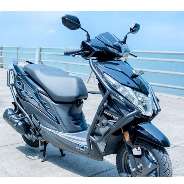 DIO 125 CRASH GUARD WITH FIX FOOTREST FRAME SLIDER LAGGUARD FRONT AND REAR CRASH GUARD SUITABLE FOR DIO 125 BS4, BS6 SCOOTER (SET OF 1)