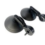 Eaz Handle Bar Front Mirror Black Heavy For Royal Enfield Hunter/Reborn/Meteor 350 Cc