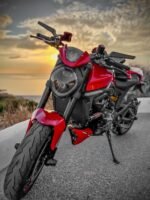 Eliane Universal Motorcycle Bike Mirrors Set Adjustable Rotating Rear View Mirror Stealth Wind Wing Side For All Bikes (York nut Fitting 8mm, 10mm)