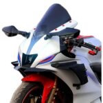Full Bubble Visor Windshield Wind Deflector Indonesian Type for Yamaha R15 V4 & R15 M (Smoke Black)