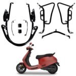 GEN 3 OLA S1 PRO, S1 PRO PLUS CRASH GUARD WITH FOLDABLE FOOTREST AND FRAME SLIDER LAGGUARD FRONT AND REAR CRASH GUARD SUITABLE FOR GENERATION 3 OLA S1 PRO, S1 PRO PLUS ELECTRIC...