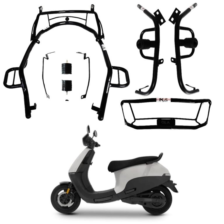 GEN 3 OLA S1X, S1X PLUS CRASH GUARD WITH FOOTREST AND FRAME SLIDER LAGGUARD FRONT AND REAR CRASH GUARD SUITABLE FOR GENERATION 3 OLA S1X, S1X PLUS ELECTRIC SCOOTER (SET OF 1)