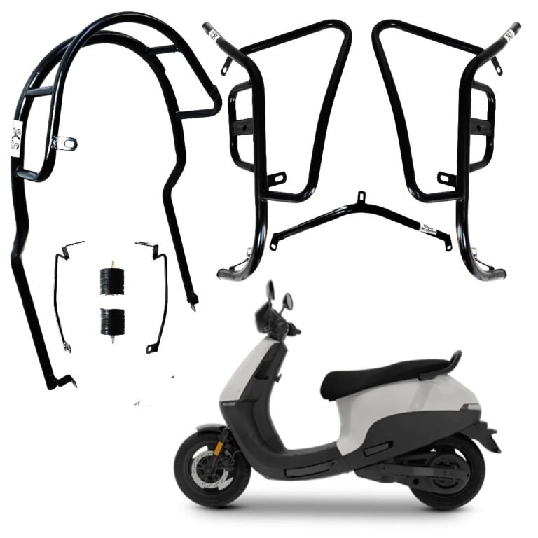 GEN 3 OLA S1X, S1X PLUS CRASH GUARD WITH FRAME SLIDER LAGGUARD FRONT AND REAR CRASH GUARD SUITABLE FOR GENERATION 3 OLA S1X, S1X PLUS ELECTRIC SCOOTER (SET OF 1)