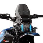 Hero XPULSE 200 Rally Visor WINDSCREEN Wind Deflector Black 2.0