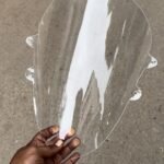 Indonesian Type Full Bubble Visor Windshield Wind Deflector Compatible for R15 V3 Transparent Clear White