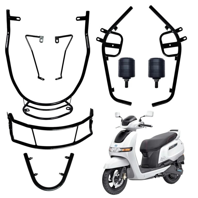 IQUBE CRASH GUARD WITH FRAME SLIDER LAGGUARD FRONT AND REAR CRASH GUARD SUITABLE FOR IQUBE ALL MODEL ELECTRIC SCOOTER (SET OF 1)
