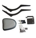 Jawa 42 Bobber Motorcycle Back Seat | Premium Leatherette Pillion Seat for Bike | Comfortable Cushion | Includes Footrest for Added Comfort | Easy Installation | Grey