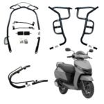 JUPITER 113 CRASH GUARD WITH FRAME SLIDER LAGGUARD FRONT AND REAR CRASH GUARD SUITABLE FOR TVS JUPITER 113 BS6 SCOOTER (SET OF 1)