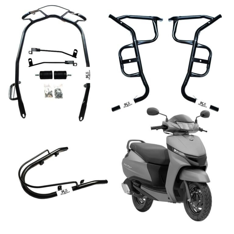 JUPITER 113 CRASH GUARD WITH FRAME SLIDER LAGGUARD FRONT AND REAR CRASH GUARD SUITABLE FOR TVS JUPITER 113 BS6 SCOOTER (SET OF 1)