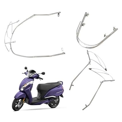 Jupiter 125 Chrome Body Kit Crash Guard Suitable For TVS Jupiter 125 Scooter (Full Body Kit Set)