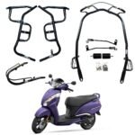 JUPITER 125 CRASH GUARD WITH FRAME SLIDER LAGGUARD FRONT AND REAR CRASH GUARD SUITABLE FOR TVS JUPITER 125 BS6 SCOOTER (SET OF 1)