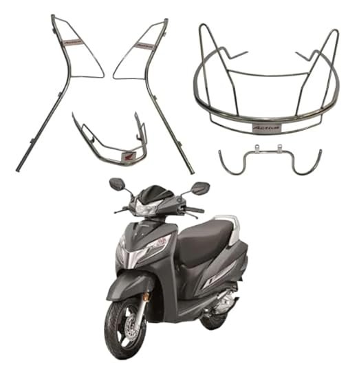 KSHEERI Activa 125 Full Body Chrome Crash Guard Suitable For Honda Activa 125 Scooter (Body Kit Set)