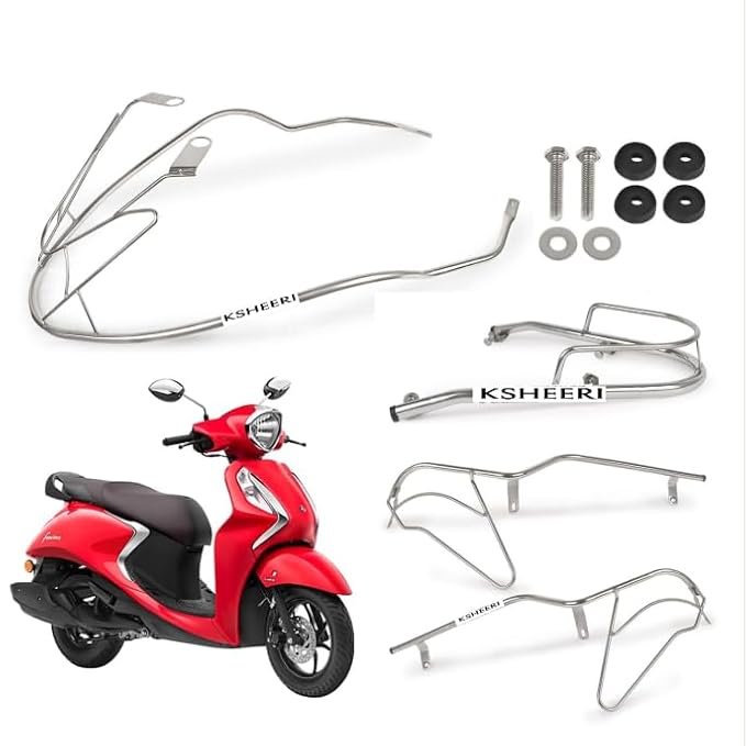 KSHEERI Fascino 125 Body Kit Chrome Crash Guard Suitable For Fascino 125 Scooter ( Body Kit Set of 1 )