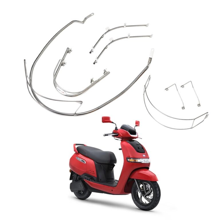 KSHEERI IQube Full Body Chrome Crash Guard Suitable For TVS IQube Electric Scooter (Body kit Set)