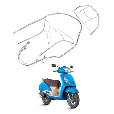 KSHEERI Jupiter 110 Full Body Chrome Crash Guard Suitable For TVS Jupiter 110 Scooter (Body Kit Set)