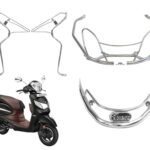 KSHEERI Pleasure Full Body Chrome Crash Guard Suitable For Hero Pleasure Scooter (Body Kit Set)