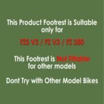 L3 Modz FZS V3 / FZ V3 / FZ 25 Ladies Footrest/FZS V3 / FZ V3 / FZ 25 Foot Foot rest Pillion Footrest for Suitable Left Side Only
