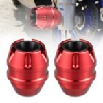 Motorcycle CNC Front Wheel Fork Sliders Anti Crash Protector for BMW, Kawasaki, R15 V3, V4, R15M, MT15, Universal for All Bikes (RED)