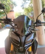 MT 15 Short Visor Windshield Wind Deflector 2.0 Black Colour