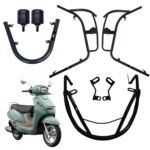 NEW ACCESS 125 CRASH GUARD WITH FRAME SLIDER LAGGUARD FRONT AND REAR CRASH GUARD SUITABLE FOR NEW ACCESS 125 BS6 SCOOTER (SET OF 1)