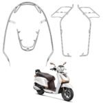 New destini 125 Body Kit Chrome Crash Guard Suitable For Hero new destini 125 bs6Scooter (Full Body Kit Set)