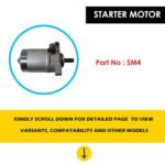 NIKAVI SM4 Self Starter Motor Assembly Compatible for Ray/FZR/FZS/SZS/SZR/Fascino/Fazer/FZ-16/FZ-FI v2/Alfa/Saluto 125