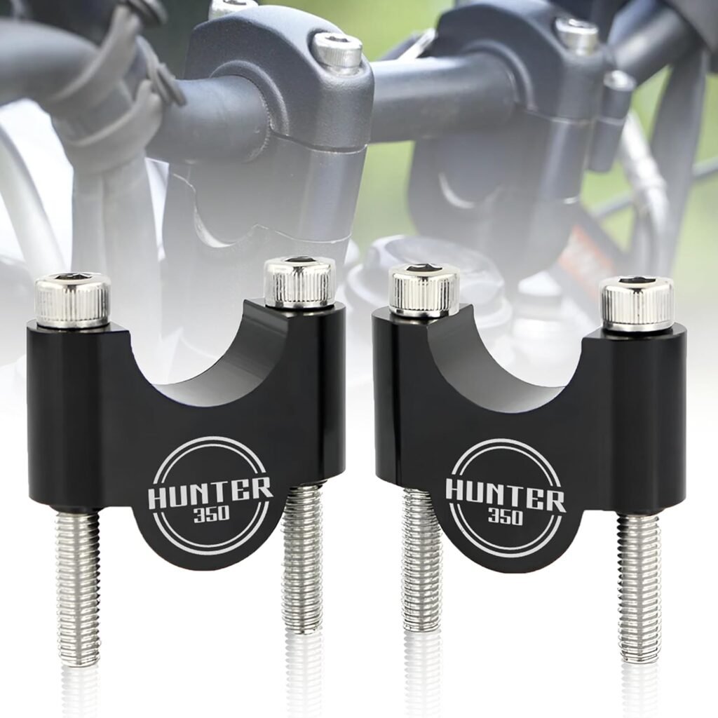 OBEROI'S TRADERS 1 YEAR WARRANTY Premium Handle Riser/Raiser Handlebar Height Riser Clamp Compatible For RE Hunter 350