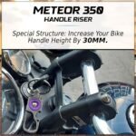 OBEROI'S TRADERS Bike Handlebar Height Riser | Handle Height Raiser Clamp Compatible with Royal Enfield Meteor 350